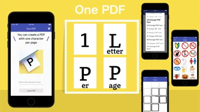 One PDF / 1 letter per page应用截图