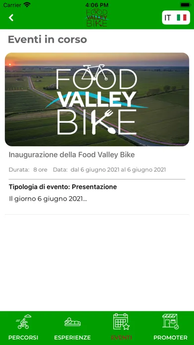 Tangkapan layar Food Valley Bike