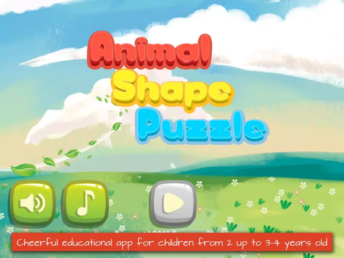 Tangkapan skrin Animal Shape Puzzle iPad 