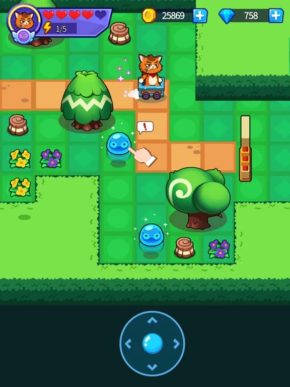 Tangkapan skrin Hop Quest iPad 