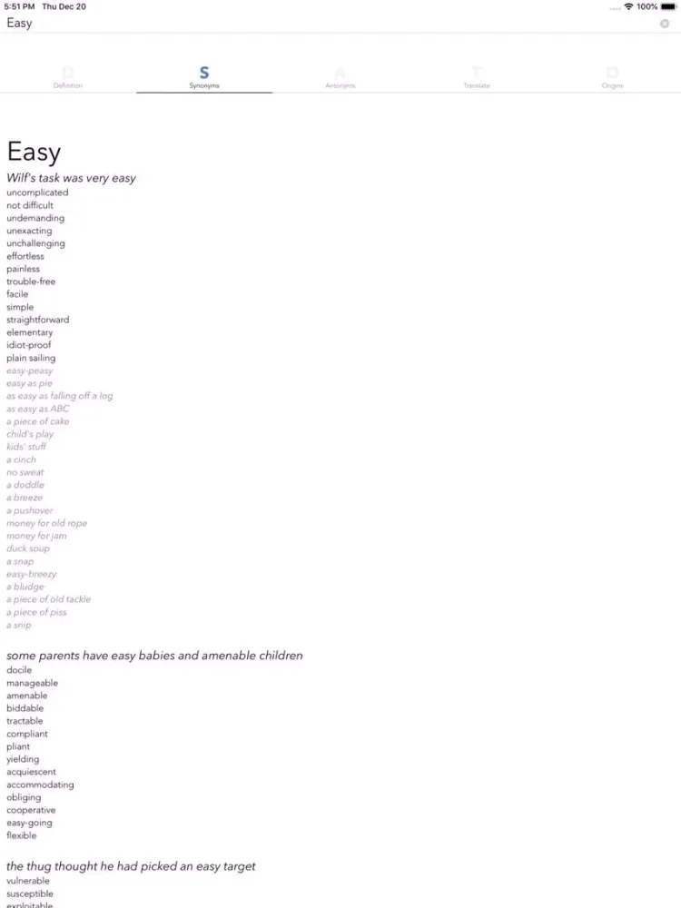 Zrzuty ekranu Easy Dictionary Indonesian iPad 