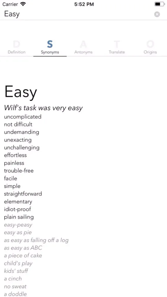 Zrzuty ekranu Easy Dictionary Indonesian