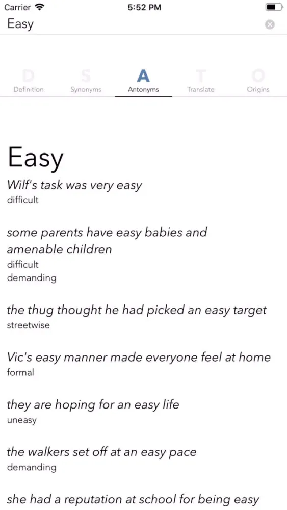 Zrzuty ekranu Easy Dictionary Indonesian