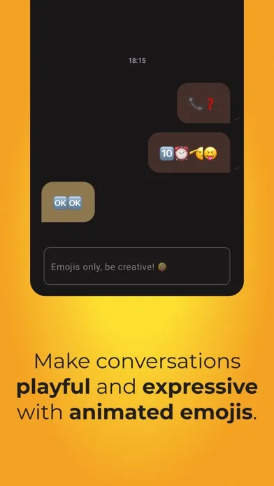 Emojichat - Emoji-Only Chat سکرین شاٹس