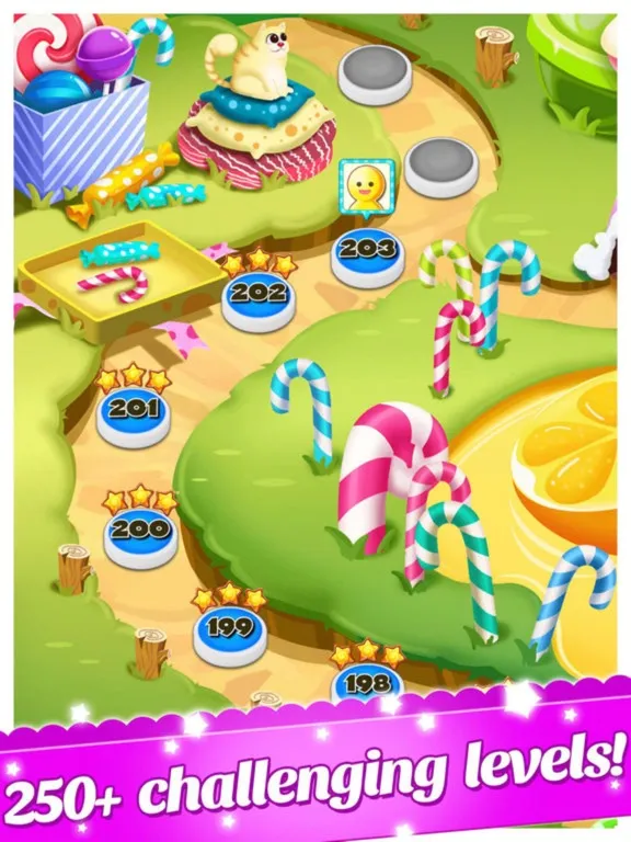 Ảnh chụp màn hình của Charm Crush - 3 match puzzle candy king blast game iPad 