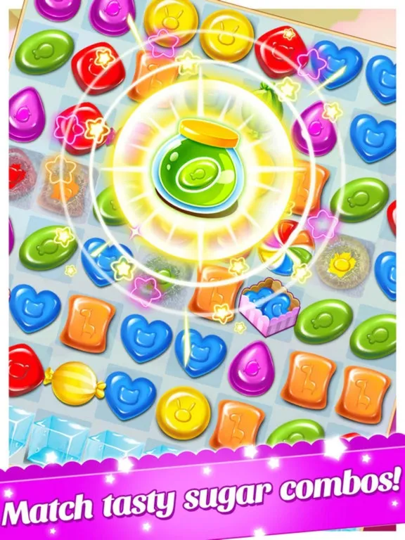 Ảnh chụp màn hình của Charm Crush - 3 match puzzle candy king blast game iPad 