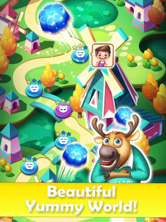 Ảnh chụp màn hình của Charm Crush - 3 match puzzle candy king blast game iPad 