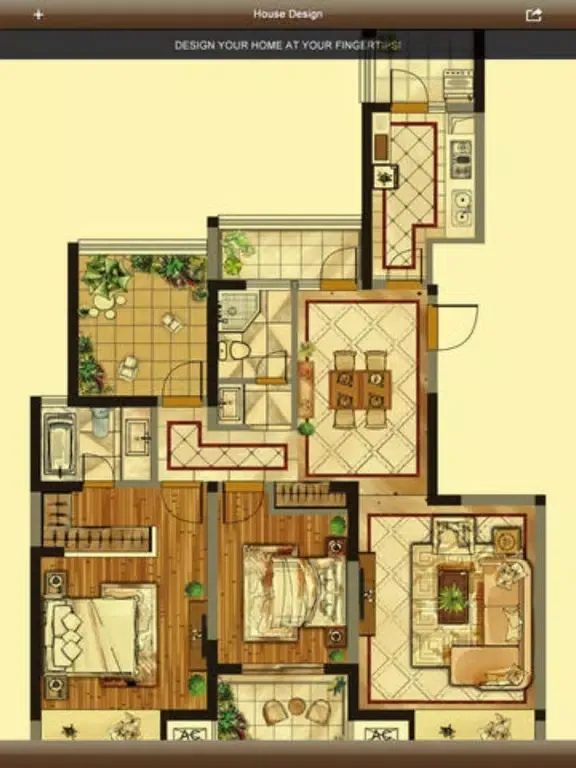تصاویر 3D Interior Plan - Home Floor Design & Auto CAD iPad 