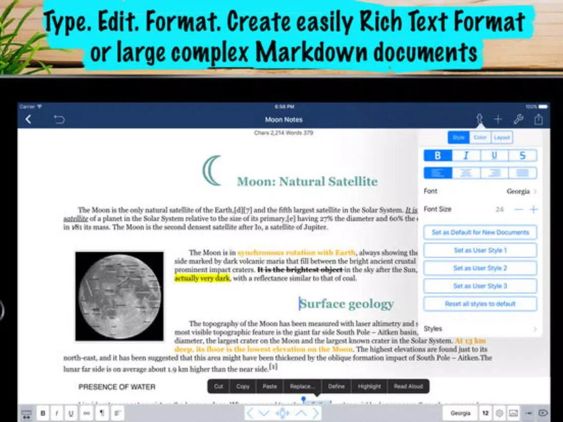Zrzuty ekranu Word To Go - for Office Documents, PDF & Notes iPad 