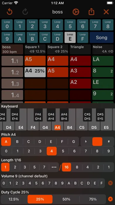 Zrzuty ekranu October - Chiptune Maker
