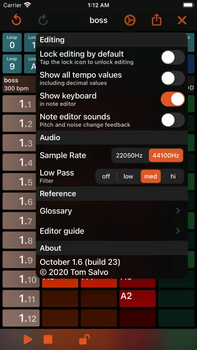 Zrzuty ekranu October - Chiptune Maker