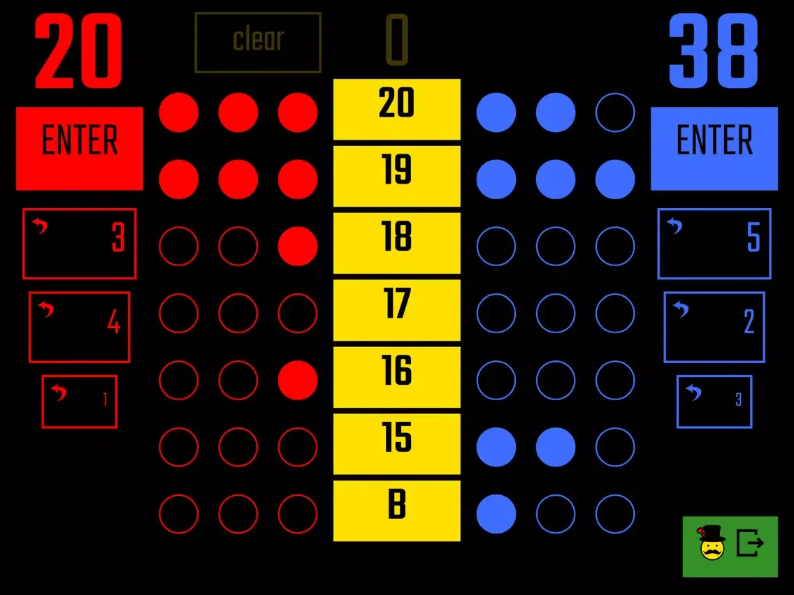 Tangkapan skrin Mr. Darts - Cricket/01 Scorer iPad 