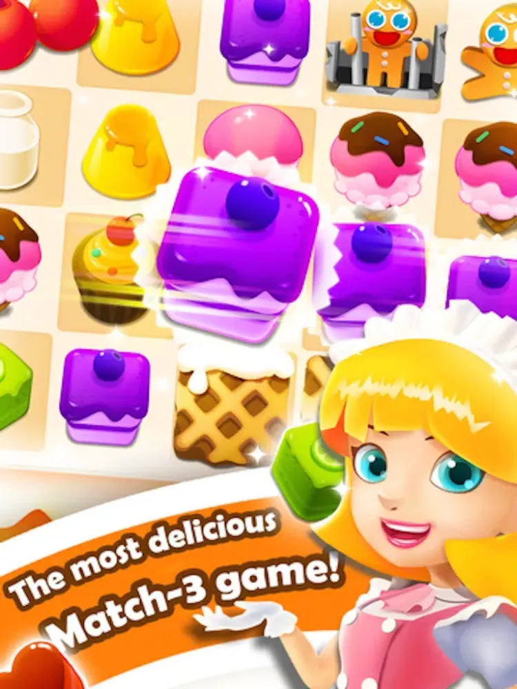 Crush Cookie - 3 match splash puzzle games iPad 應用截圖