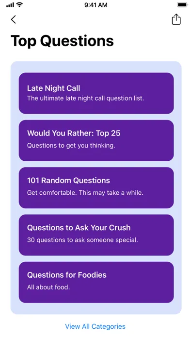 Captures d'écran de Questions Game