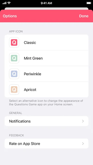 Captures d'écran de Questions Game