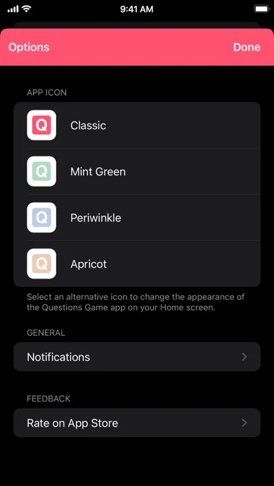 Captures d'écran de Questions Game