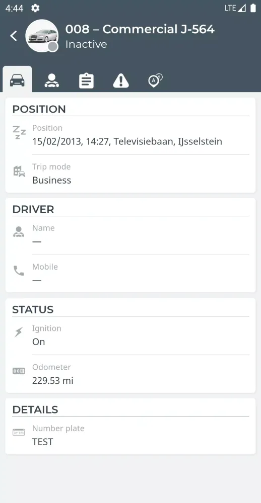 WEBFLEET Mobile Screenshots