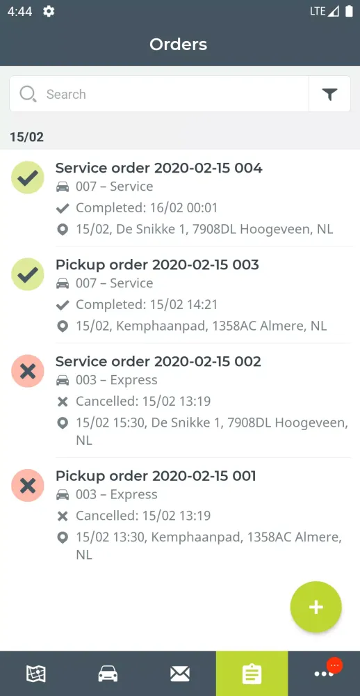 WEBFLEET Mobile Screenshots