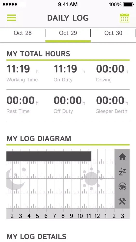 TomTom WEBFLEET Hours of Service Screenshots