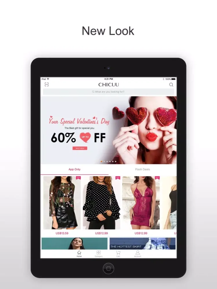 ภาพหน้าจอของ Chicuu Fashion Clothing Center iPad 