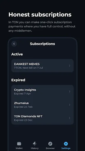 Tangkapan skrin Tonkeeper — TON Wallet