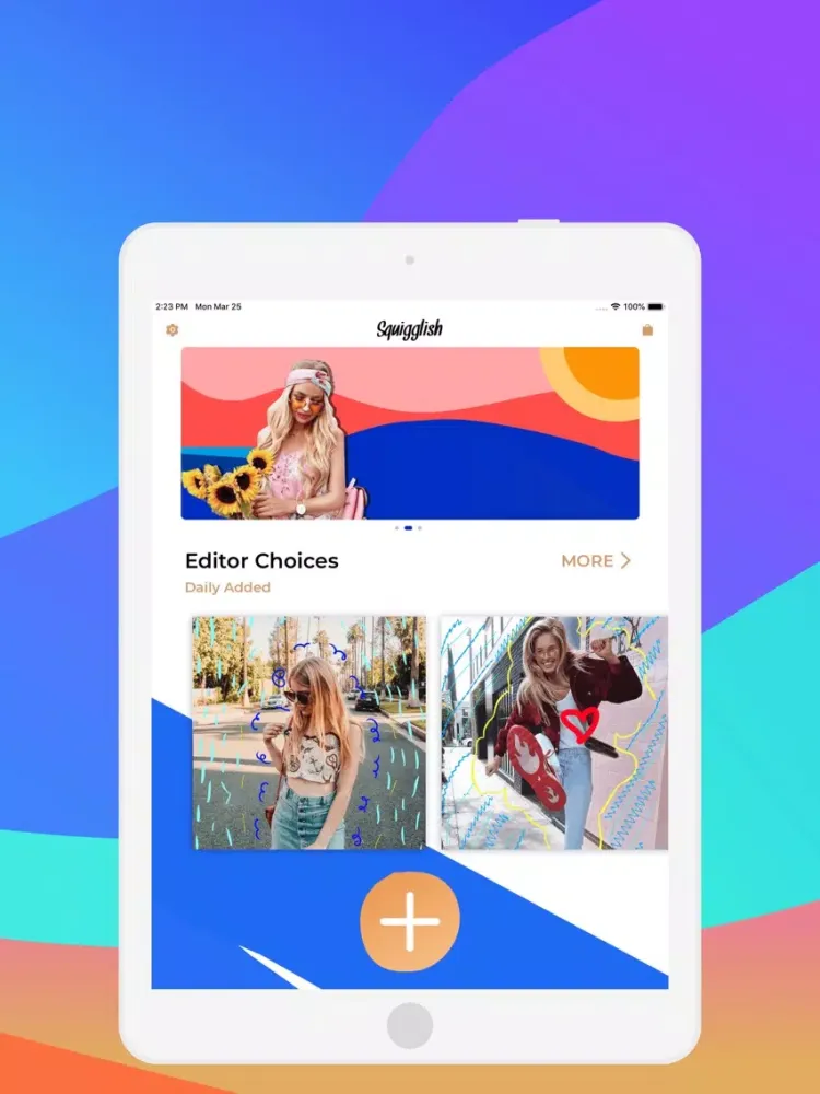 Ảnh chụp màn hình của Get Squiggle Brush for Photos iPad 