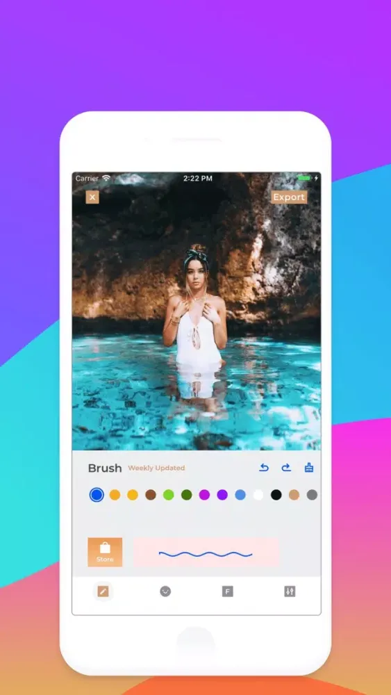 Ảnh chụp màn hình của Get Squiggle Brush for Photos