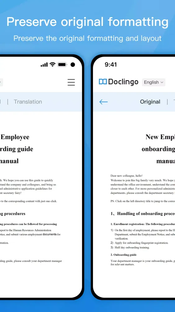 Скриншоты Doclingo