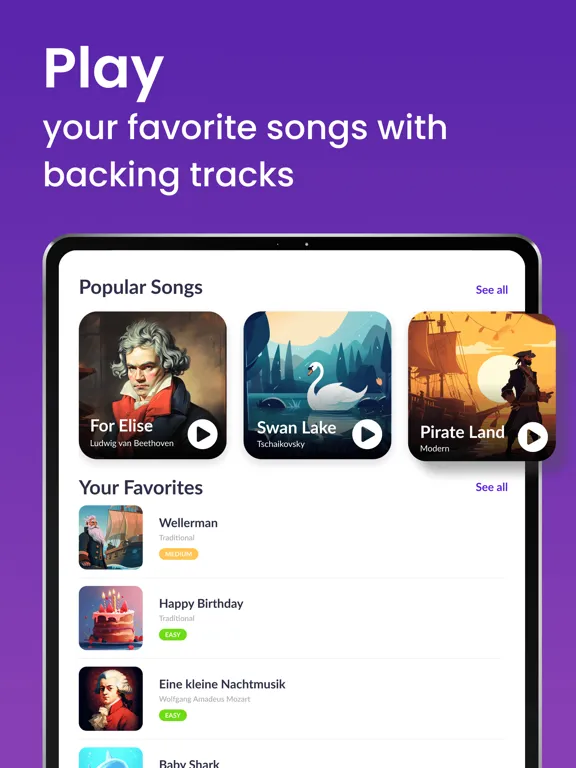 Learn & Play Flute - tonestro iPad  سکرین شاٹس
