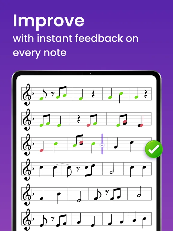 Learn & Play Flute - tonestro iPad  سکرین شاٹس