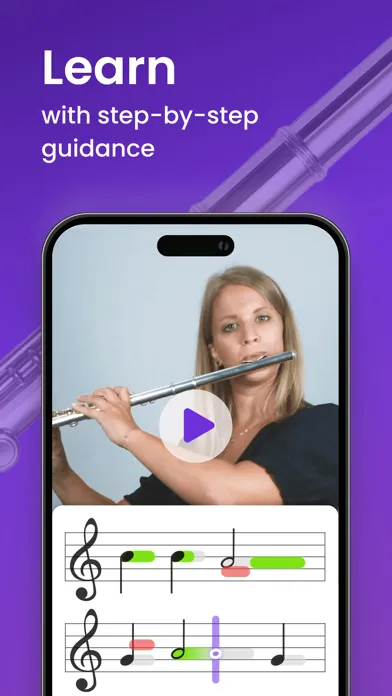 Learn & Play Flute - tonestro سکرین شاٹس