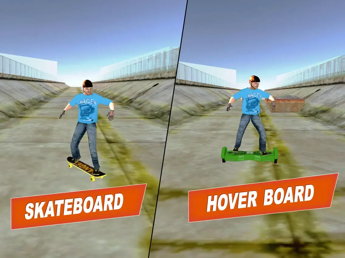 Capturas de pantalla de Hoverboard Hill Ninja: Hover Scooter Simulator iPad 