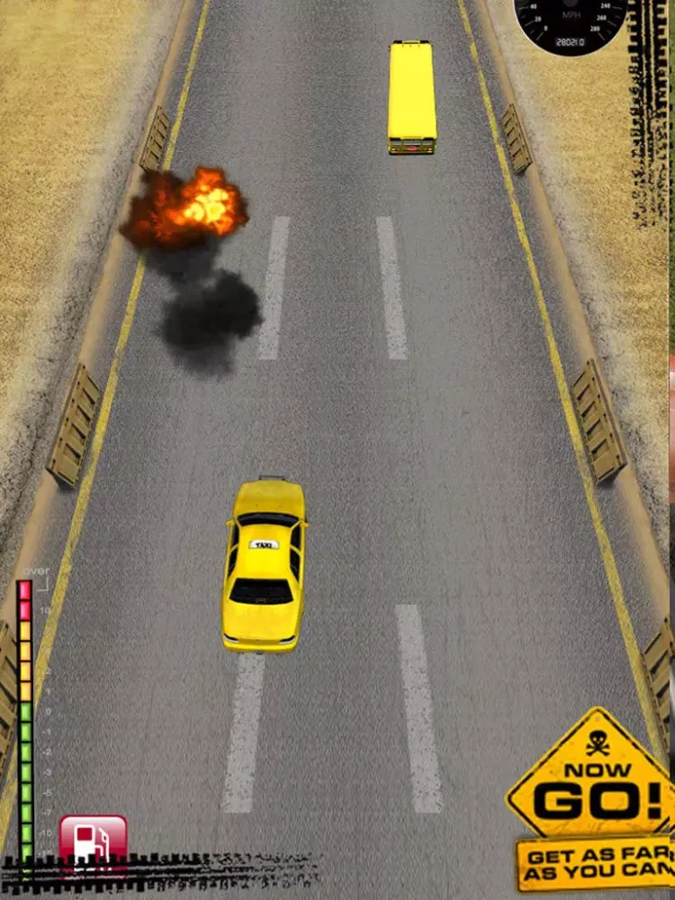 Screenshot di Angry Taxi Grandpa Free -Extreme Nitro Car Drag Race iPad 