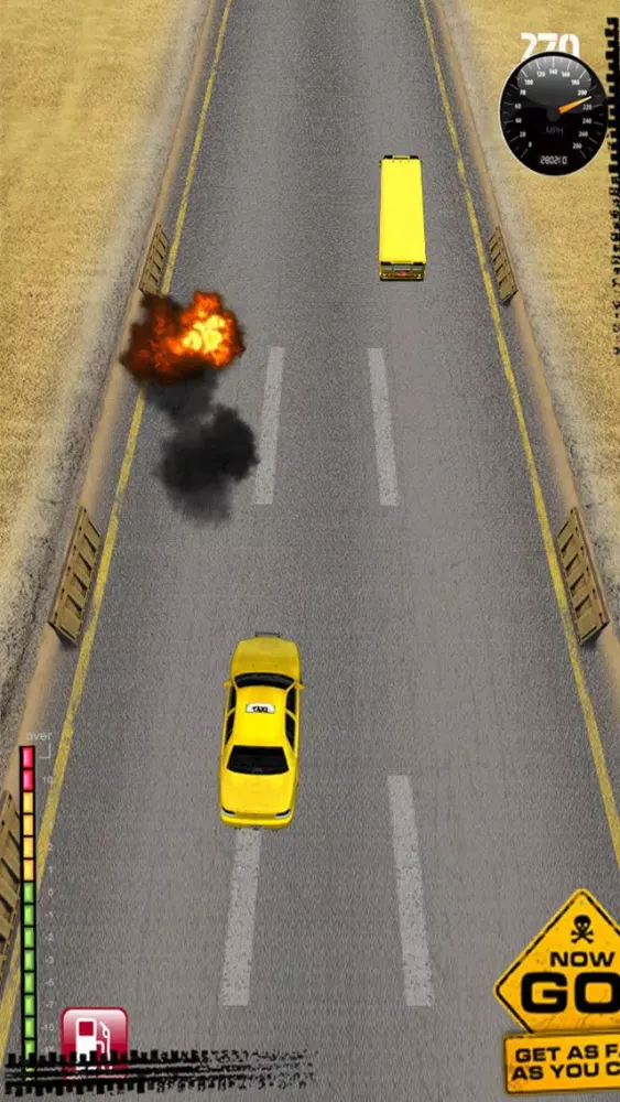 Screenshot di Angry Taxi Grandpa Free -Extreme Nitro Car Drag Race
