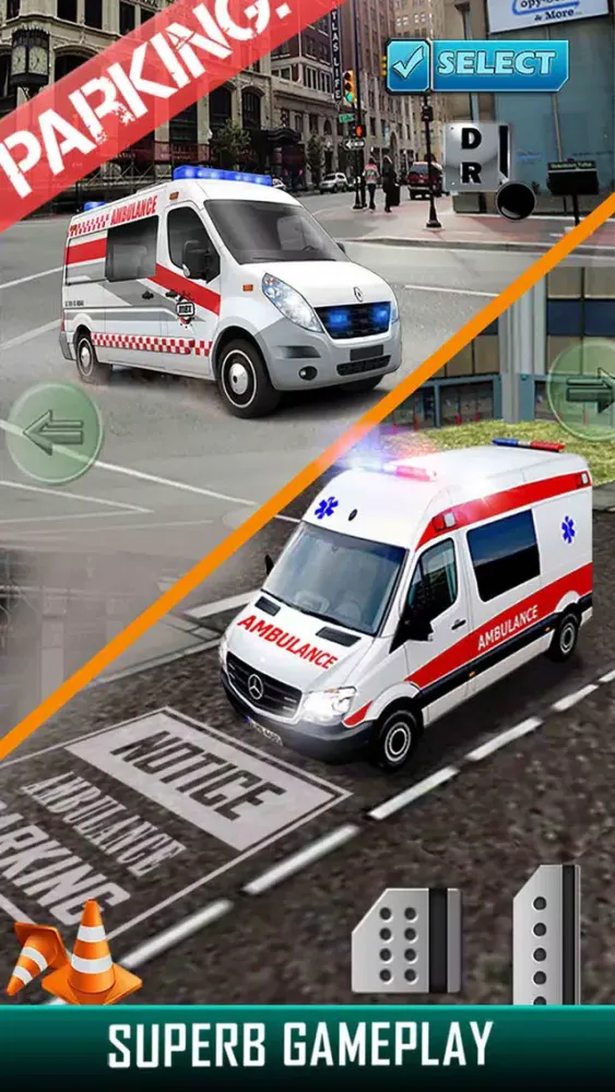 City Ambulance Parking Simulator - Test Your Driving Skill on Emergency Vehicle Screenshots