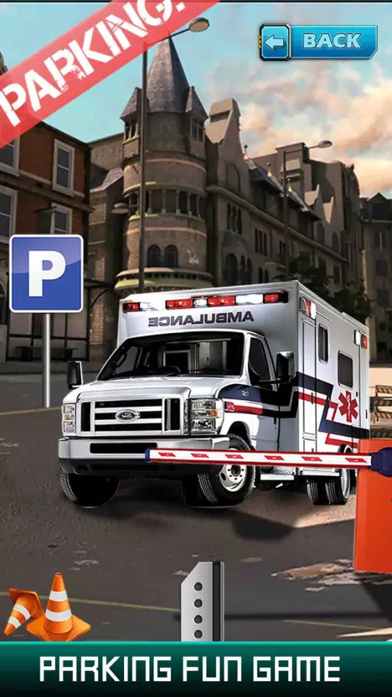 City Ambulance Parking Simulator - Test Your Driving Skill on Emergency Vehicle Screenshots