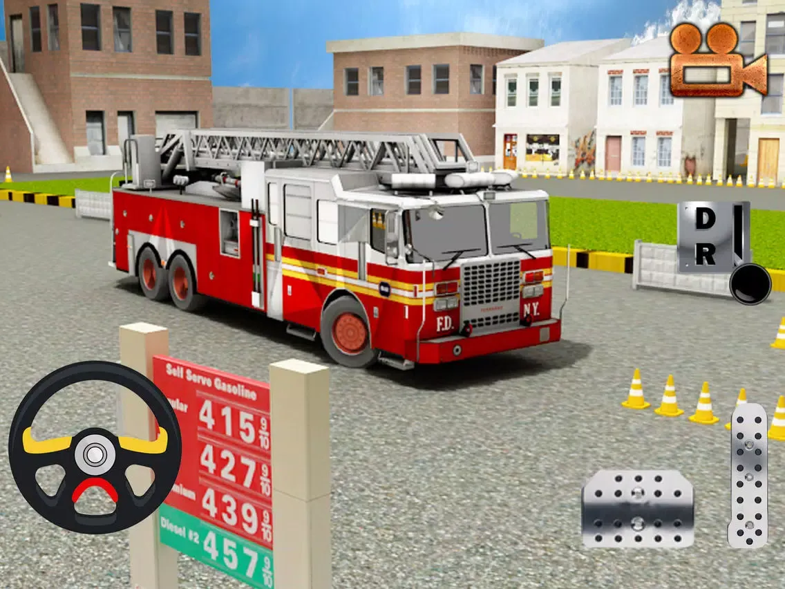 Fire Fighter Hero Parking Simulator - 911 Emergency Truck Driving Game iPad  Screenshots