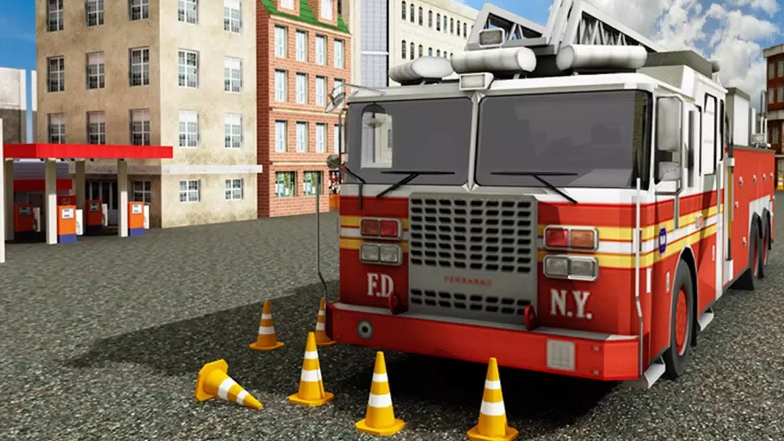 Fire Fighter Hero Parking Simulator - 911 Emergency Truck Driving Game Screenshots