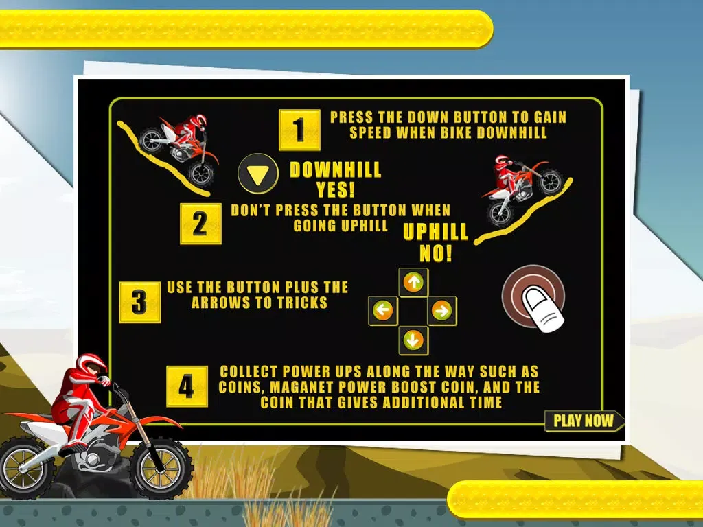 Moto X Trail Race - Extreme Motorcross Stunt Rider Free Game iPad  Screenshots