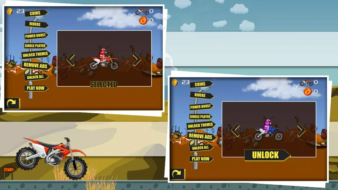 Moto X Trail Race - Extreme Motorcross Stunt Rider Free Game Screenshots