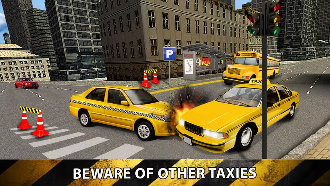 Capturas de tela do Taxi Sim Driver 2016 - Las Vegas Multi Level Mall Parking Test Simulator