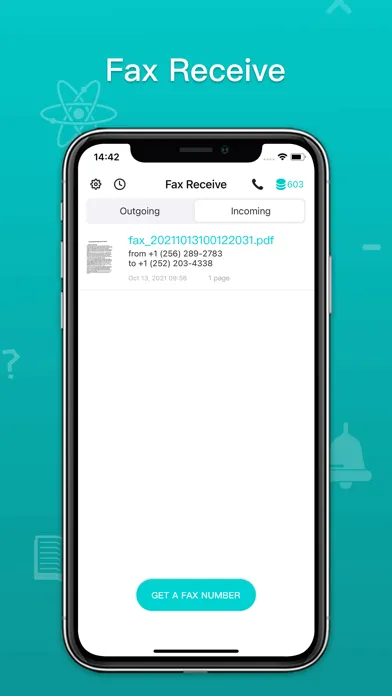 Fax Receive-receive from phone スクリーンショット