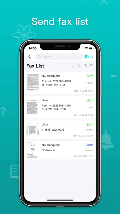 Fax Receive-receive from phone スクリーンショット
