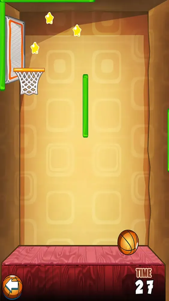 Tangkapan skrin Basketball Hoops: Thumb Tosses Ball Game