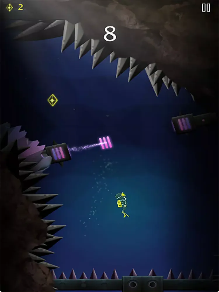 Tangkapan layar Deep Sea Treasure Diver iPad 