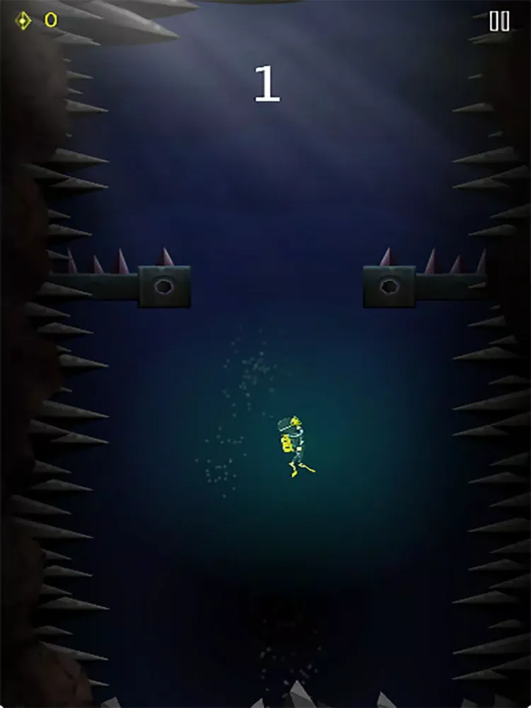 Tangkapan layar Deep Sea Treasure Diver iPad 