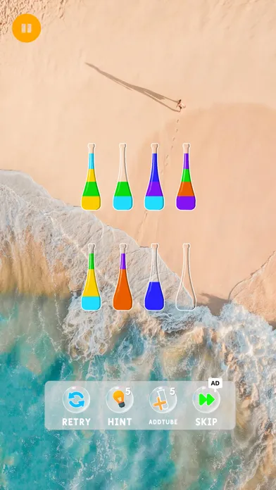 ภาพหน้าจอของ Water sorting game puzzle
