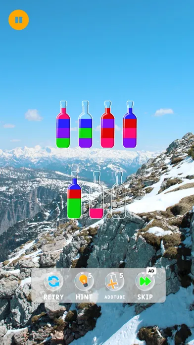 ภาพหน้าจอของ Water sorting game puzzle