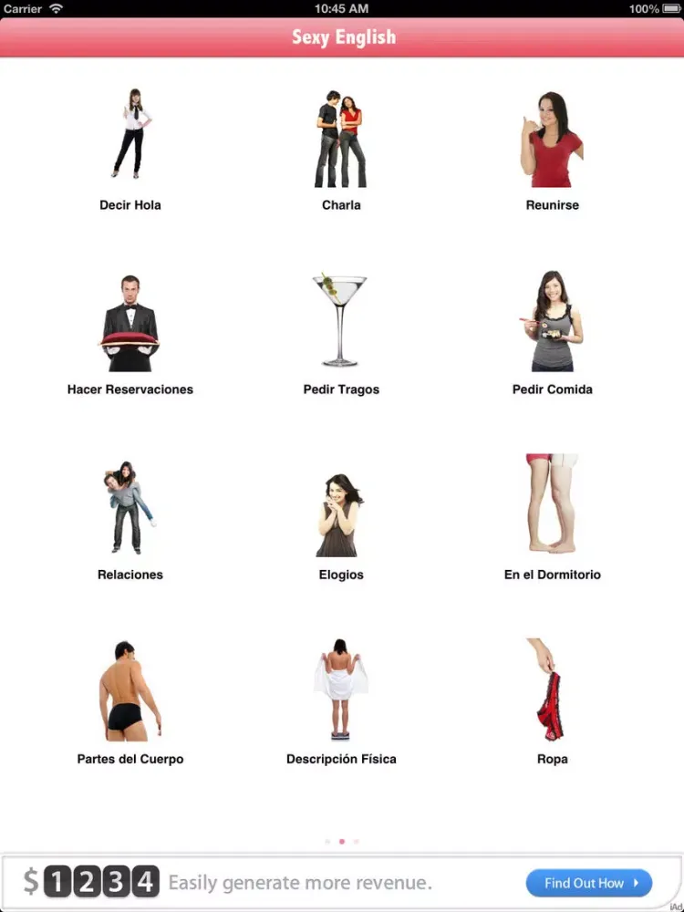 Tangkapan layar Sexy English iPad 