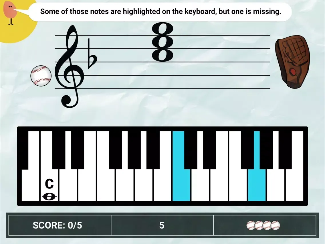 صور Note Reading - Baseball iPad 